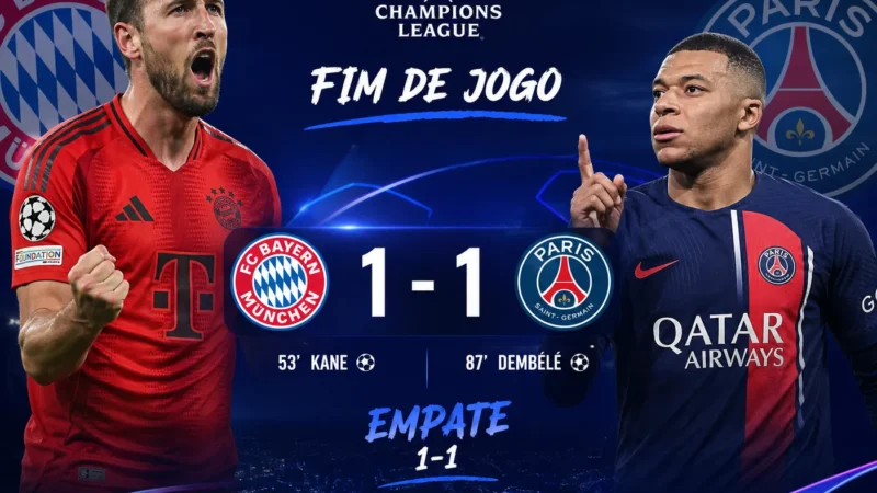 PSG Elimina o Bayern e Ruma à Final da Champions League