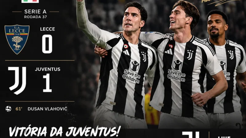 A Juventus arranca a vitória em Lecce com um golo relâmpago