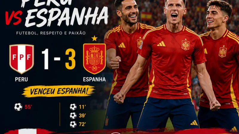 Espanha goleia Peru e fecha a preparação para o Mundial com classe